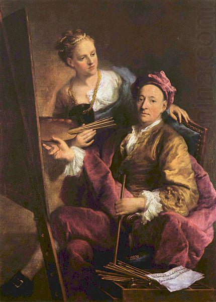 The Artist with his Daughter Antonia, unknow artist